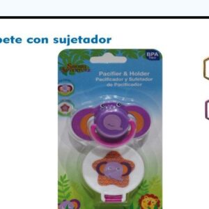 CHUPETE CON SUJETADOR ANIMADO CON TET SIL (x12)