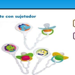 CHUPETE SILICONA CON SUJETADOR (x12)