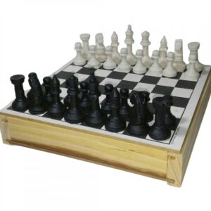 JUEGO AJEDREZ E/CAJA MADERA