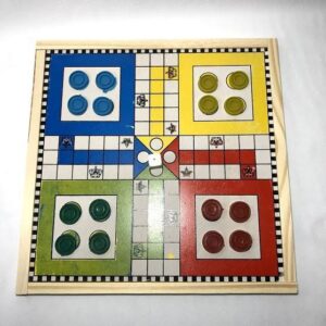 JUEGO DE MESA DE MADERA OCA/LUDO/RECORRIDO