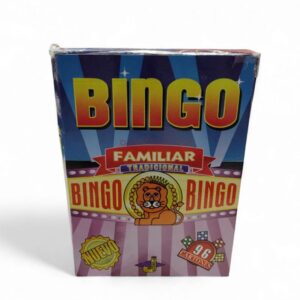 BINGO FAMILIAR C/96 CARTONES FICHAS PLASTICAS