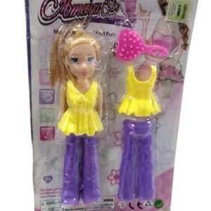 MUÑECA PLASTICA CON ACCESORIOS EN BLISTER