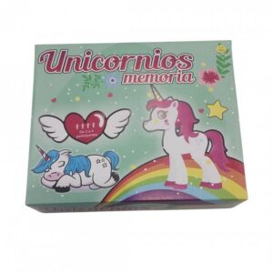 JUEGO MEMORIA MOTIVO UNICORNIO EN CAJA