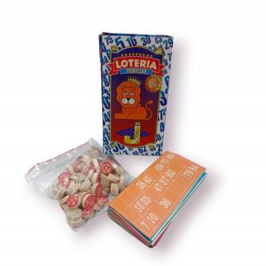 JUEGO DE LOTERIA X 48 CARTONES CON BOLILLA MADERA
