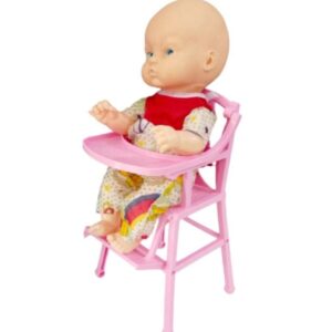BEBE PLASTICO CON SILLITA DE COMER EN BOLSA