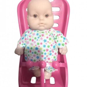 BEBE PLASTICO CON SILLITA MOISES
