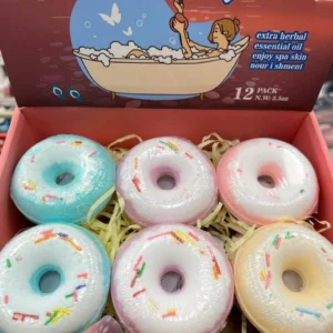 BOMBAS DE BAÑO EFERVESCENTE FORMA DE DONA
