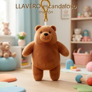 LLAVERO escandaloso marrón