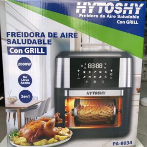 FREIDORA DE AIRE CON GRILL 2EN1 HYTOSHY 2000W