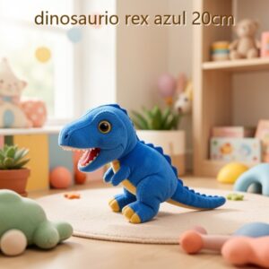 dinosaurio rex azul 20cm