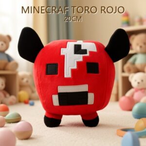 MINECRAF TORO ROJO 20CM