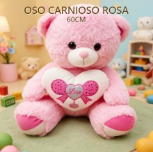 OSO CARNIOSO ROSA 60CM