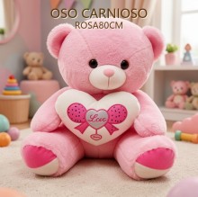OSO CARNIOSO ROSA80CM