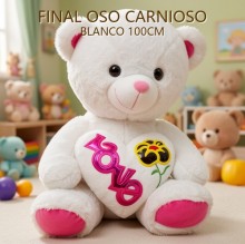 FINAL OSO CARNIOSO BLANCO 100CM