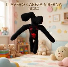 LLAVERO CABEZA SIREBNA NEGRO