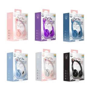AURICULAR VINCHA P47 GATITO RGB