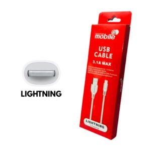 CABLE MOBILE IPHONE 1.2MTS 3.1A