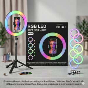 ARO DE LUZ 36CM + TRIPODE