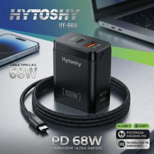 CARGADOR HYTOSHY 68W TIPO C