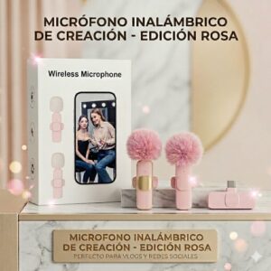 MICROFONO CORBATERO TIPO C / LIGHTNING PELUCHE