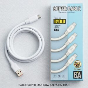SUPER CABLE 120W FICHA V8