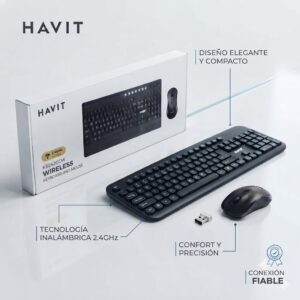 COMBO TECLADO + MOUSE HAVIT KB242CC