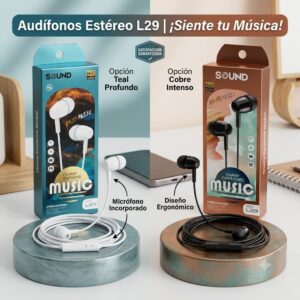 AURICULAR DE CABLE ESTÉREO L29