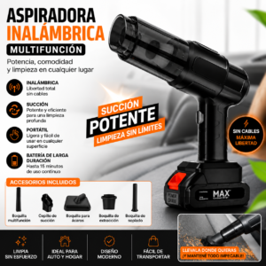 ASPIRADORA INALAMBRICA MULTIFUNCION