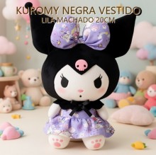 KUROMY NEGRA VESTIDO LILA MACHADO 20CM