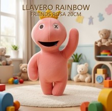 LLAVERO RAINBOW FRIENDS ROSA 20CM