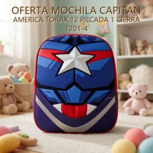 MOCHILA CAPITAN AMERICA TORAX 12 PILCADA 1 CIERRA 1201-4
