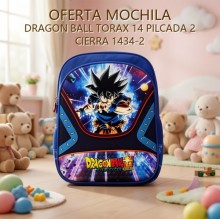 MOCHILA DRAGON BALL TORAX 14 PILCADA 2 CIERRA 1434-2