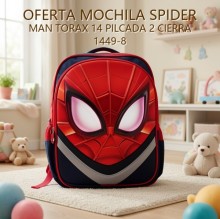 MOCHILA SPIDER MAN TORAX 14 PILCADA 2 CIERRA 1449-8