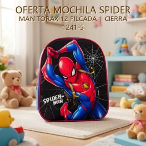 MOCHILA SPIDER MAN TORAX 12 PILCADA 1 CIERRA 1241-5