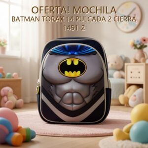 MOCHILA BATMAN TORAX 14 PULCADA 2 CIERRA 1451-2