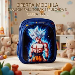 MOCHILA DRAGON BALL TORAX 16PULCADA 3 CIERRA 163-2