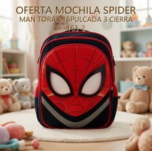 MOCHILA SPIDER MAN TORAX 16PULCADA 3 CIERRA 163-2