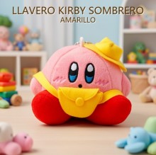 LLAVERO KIRBY SOMBRERO AMARILLO