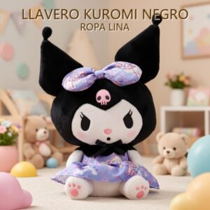 LLAVERO KUROMI NEGRO ROPA LINA