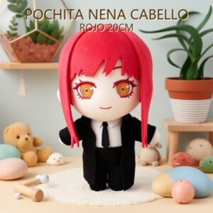 POCHITA NENA CABELLO ROJO 20CM