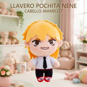 LLAVERO POCHITA NENE CABELLO AMARILLO