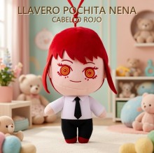 LLAVERO POCHITA NENA CABELLO ROJO