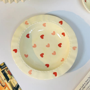 PLATO CERAMICA 8.5" CORAZON ❤