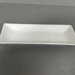 PLATO CERAMICA CUADRADA BLANCA