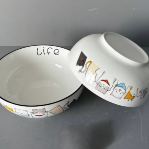 BOWL CERAMICA CON GATOS
