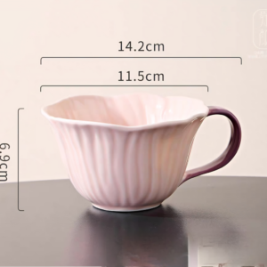 TAZA CERAMICA FORMA FLOR