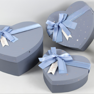 SET DE CAJA REGALO X 3 FORMA CORAZON