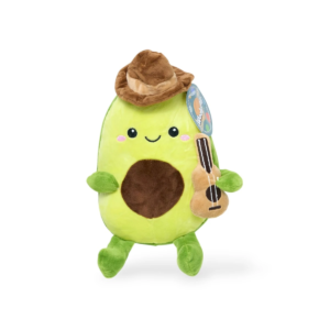 PELUCHE DE AGUACATE CON SOMBRERO Y GUITARRA