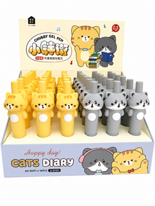 LAPICERA CHUBBY GEL PEN GATS DIARY