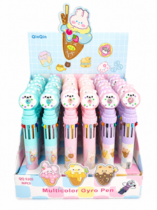 BOLIGRAFO 10 COLORES ROSQUILLA